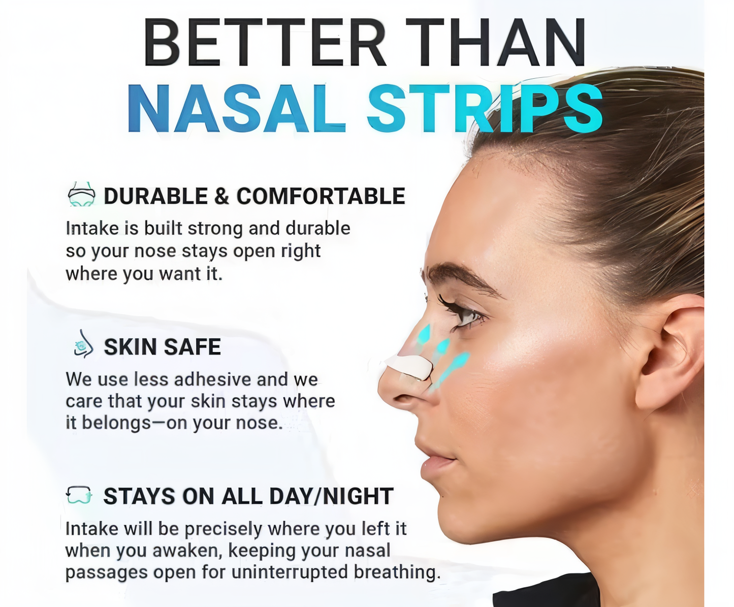 MAGNETIC NOSE STRIPS FOR BREATHING