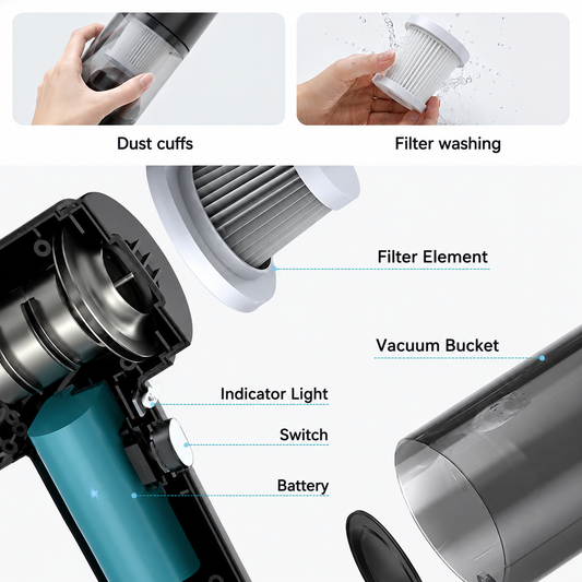 PORTABLE AIR DUSTER WIRELESS VACUUM CLEANER