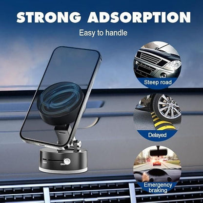 VACUUM MAGNETIC SUCTION PHONE HOLDER