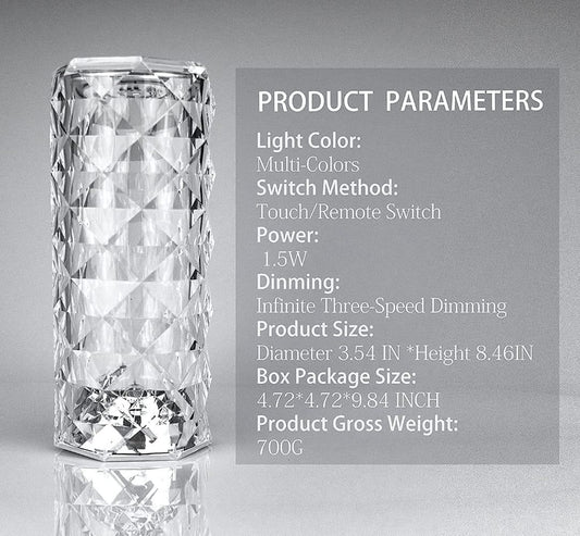 COLOR CHANGING LAMP-TOUCH CONTROL WITH USB PORT