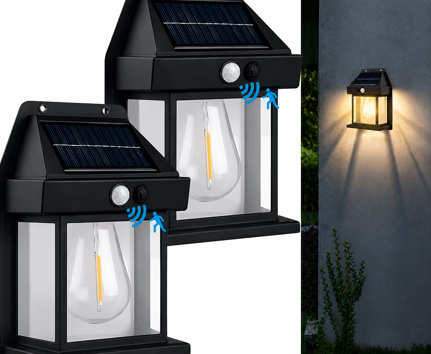 SOLAR LIGHT OUTDOOR WALL LIGHT