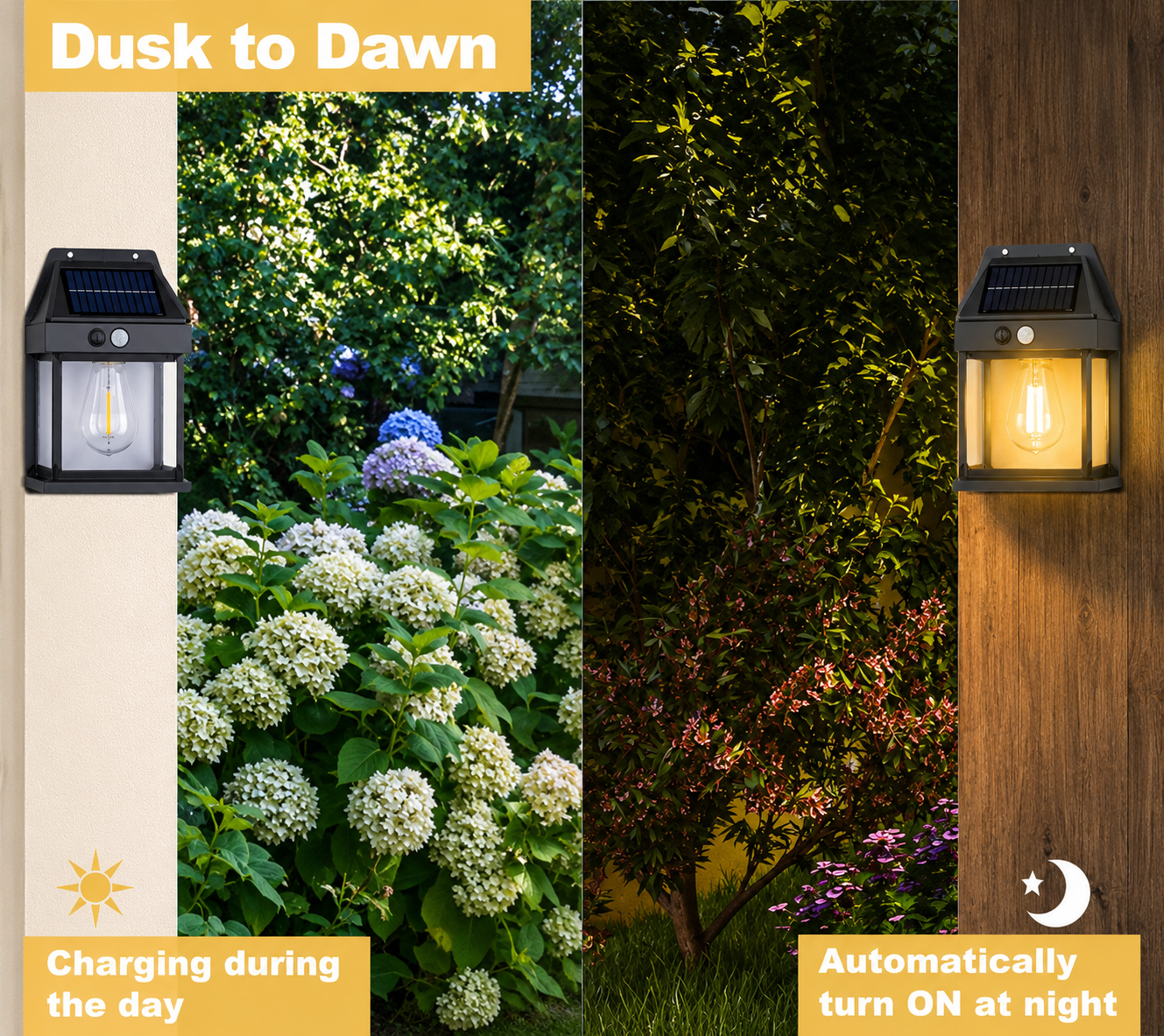 SOLAR LIGHT OUTDOOR WALL LIGHT