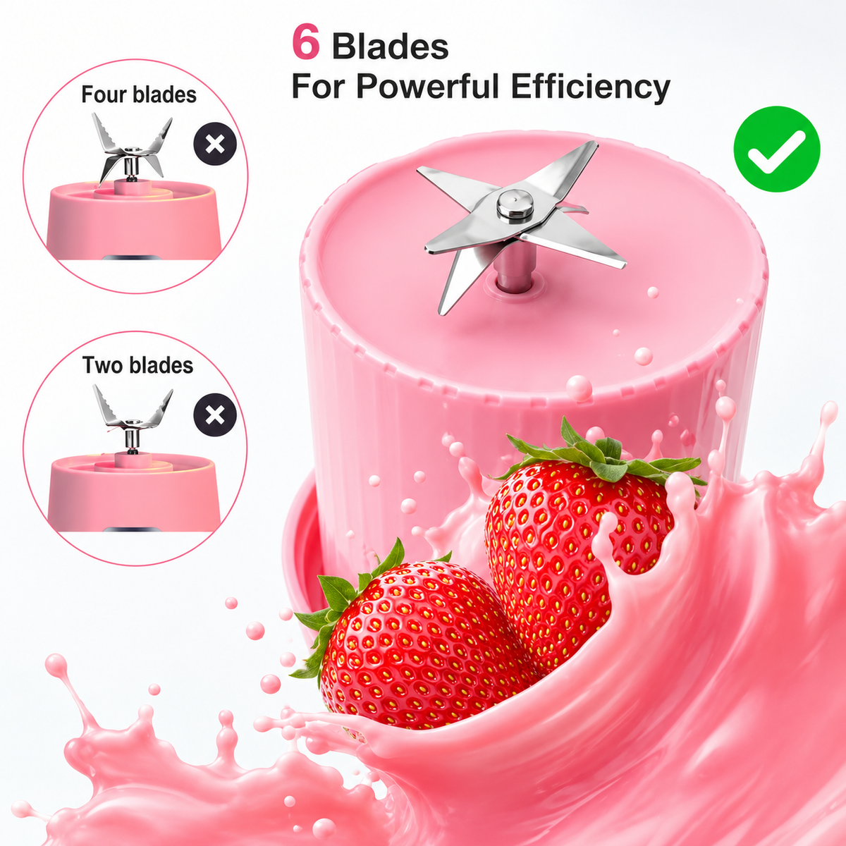 PORTABLE RECHARGEABLE MINI BLENDER BOTTLE