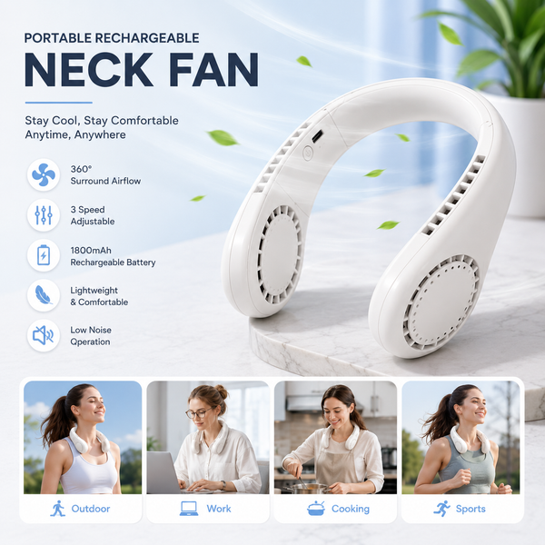 PORTALBE COOLING NECK FAN