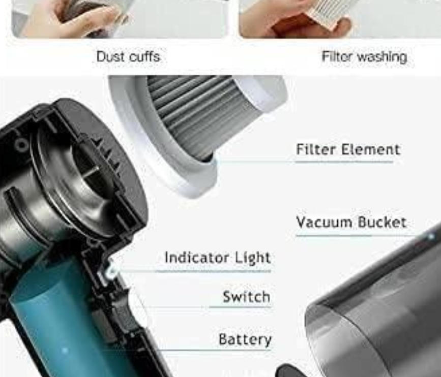PORTABLE AIR DUSTER WIRELESS VACUUM CLEANER